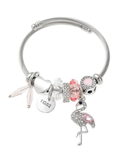 Pelin Aksesuar Flamingo Figürlü Silver Bileklik - S000052648-23173