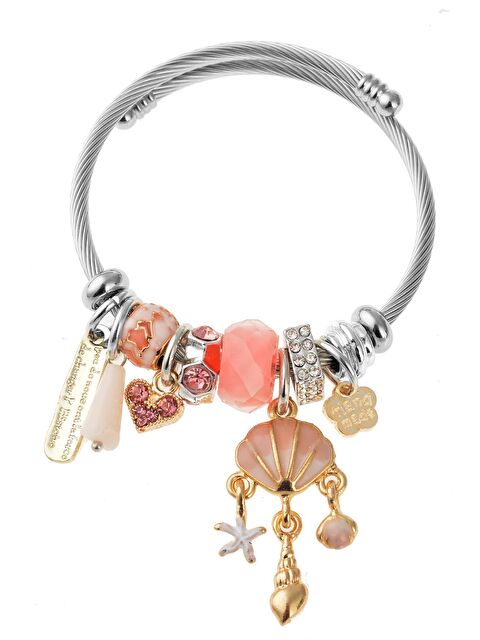 Pelin Aksesuar Denizkabuğu Figürlü Silver Bileklik - S000052650-23173