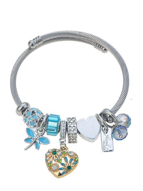 Pelin Aksesuar Kalp Figürlü Silver Bileklik - S000052662-23173