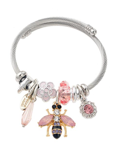 Pelin Aksesuar Arı Figürlü Silver Bileklik - S000052665-23173