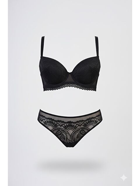 C&City Desteksiz Sütyen C13019 Siyah - S000222028-19351