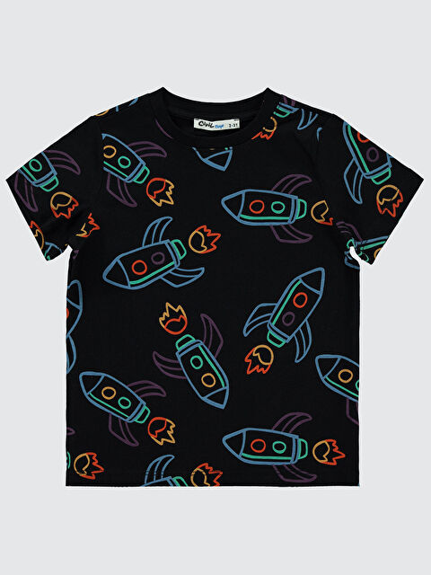 Civil Boys Erkek Çocuk Tişört 2-5 Yaş Siyah - S000198504-19351