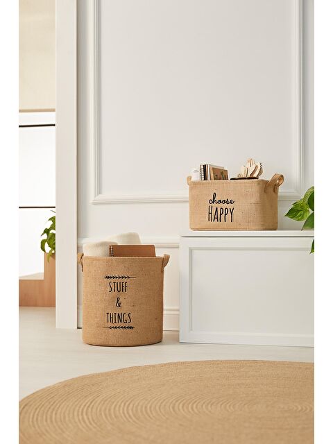 Ocean Home Textile 2'li Jüt Sepet Set - S000091787-19928