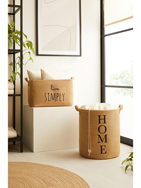 Ocean Home Textile 2'li Jüt Sepet Set - S000091482-19928