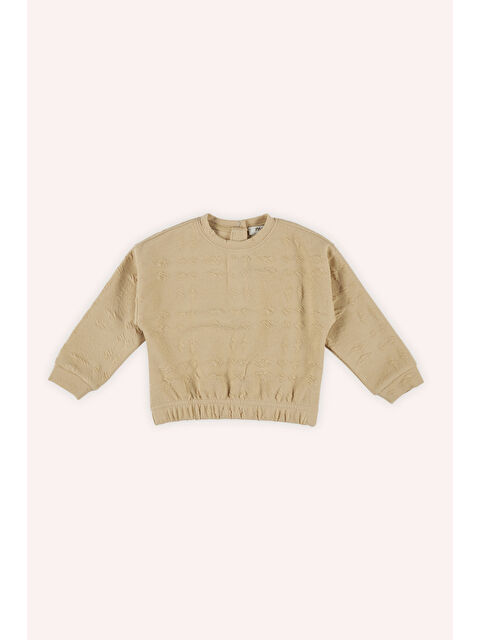 Panço Kız Bebek Bej Sweatshirt - S000320042-19928