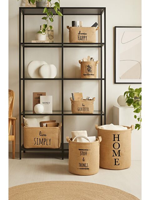 Ocean Home Textile 6'lı Jüt Sepet Set - S000091287-19928