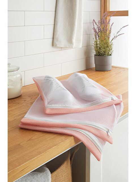 Ocean Home Textile 3'lü Pembe Renk Ayakkabı Yıkama Filesi Set - S000091438-20024