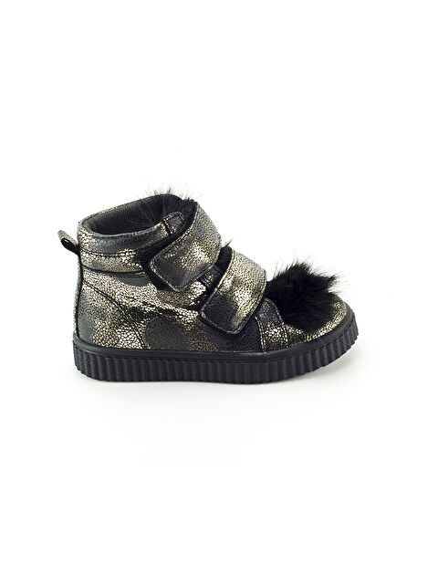 Mnpc Kız Çocuk Siyah Deri Ortopedik Destekli Çocuk Bot - S000064392-19351