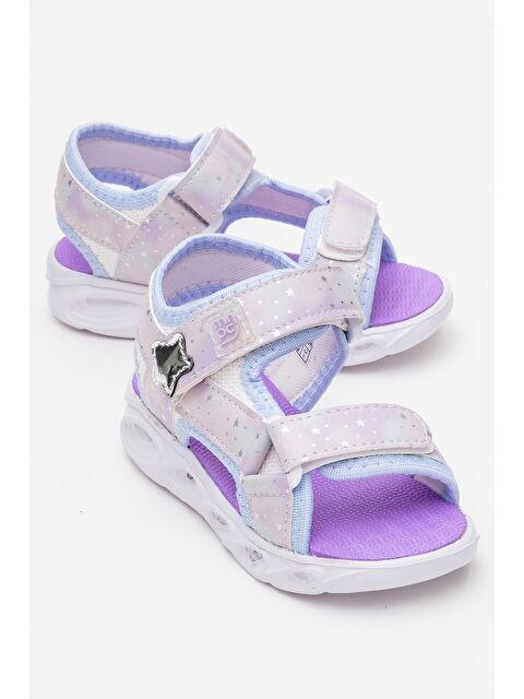 Mnpc Kız Çocuk Mavi Işıklı Anatomik Hafif Günlük Sandalet - S000401199-17234