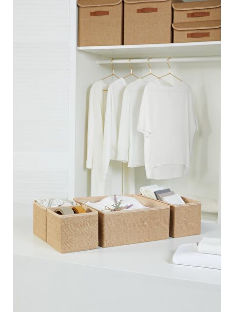 Ocean Home Textile Jüt Çekmece İçi Düzenleyici Kutu Set - S000091959-19928