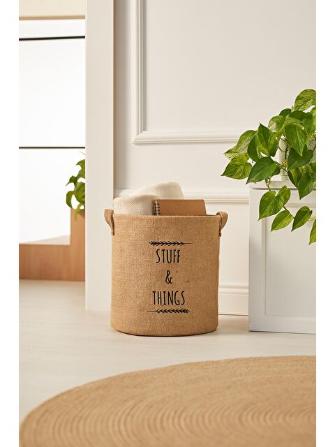 Ocean Home Textile Stuff & Things Jüt Sepet 30 x 31 cm - S000091380-19928