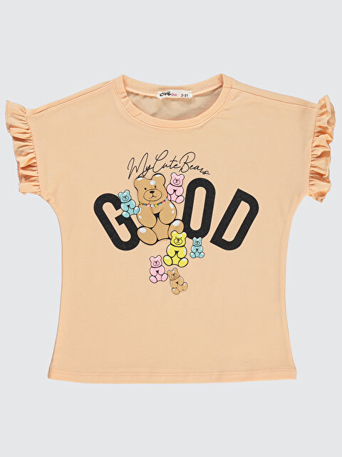 Civil Girls Kız Çocuk Tişört 2-5 Yaş Yumuşak Şeftali - S000203686-17605