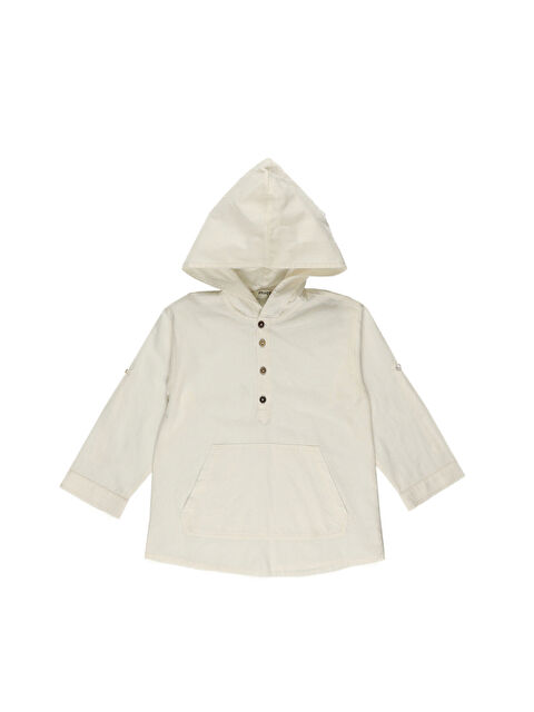 Panço Erkek Çocuk Kapüşonlu Uzun Kollu Gömlek - S000259246-19965