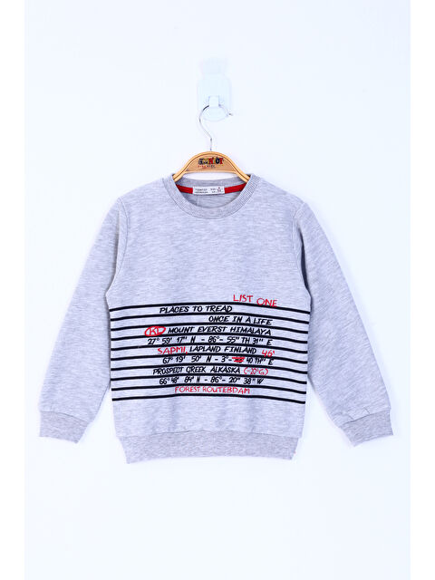 Toontoykids Erkek Çocuk Yazı Baskılı Sweatshirt - S000417497-74
