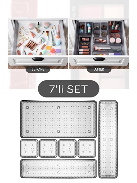 Meleni Home 7 Parça Çekmece İçi Akseuar Düzenleyici Set - S000113783-19351