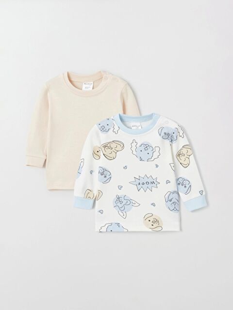 Myhanne Desenli 2'li Body 9709 - S000080424-19928