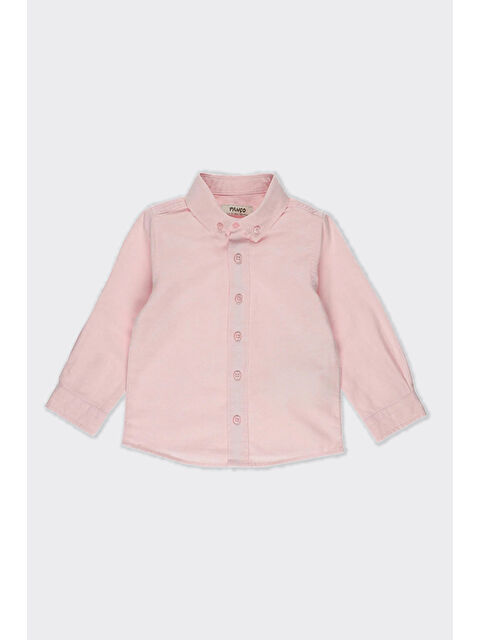 Panço Erkek Çocuk Basic Pembe Oxford Gömlek - S000259209-20024