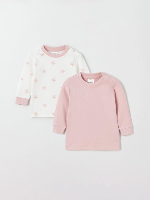 Myhanne Papatya Desenli 2'Li Body 9707 - S000081108-20063