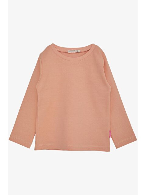 Breeze Kız Çocuk Uzun Kollu Tişört Basic Somon (1-4 Yaş) - S000068248-24085