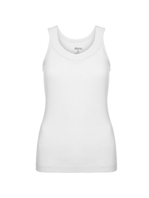 Tolin V Yaka Geniş Askılı Kadın Pamuklu Atlet 1214 - S000075181-20063