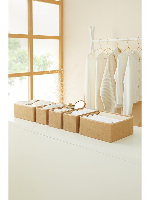 Ocean Home Textile 6'lı Jüt Çekmece İçi Düzenleyici Kutu - S000117013-19928