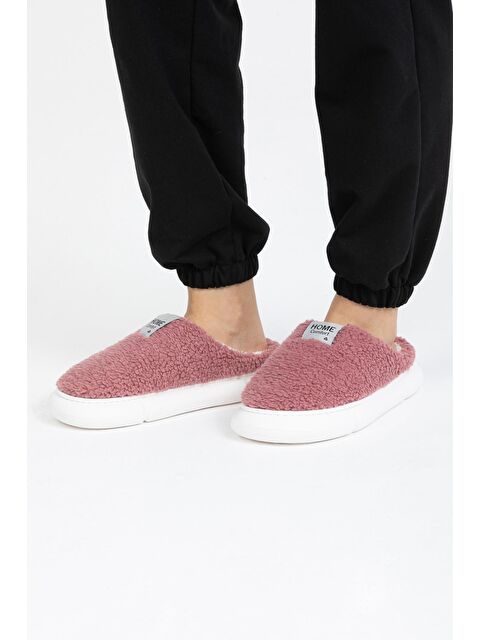 Letoon Yuvarlak Burunlu Peluş Kadın Ev Terliği - S000060398-20036