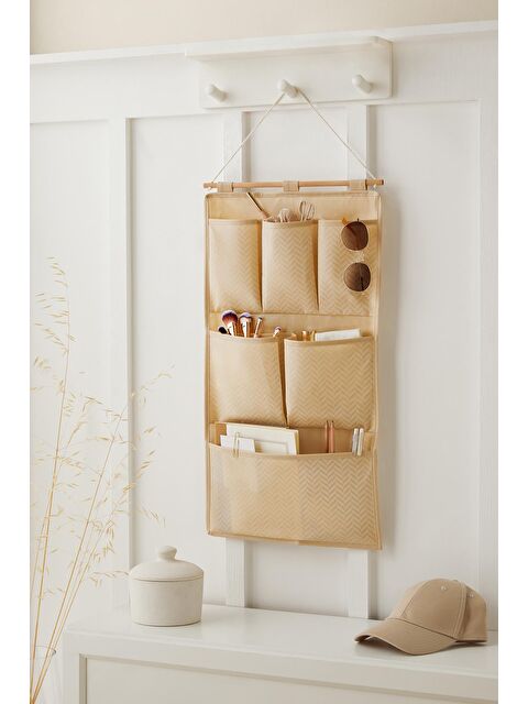 Ocean Home Textile Bej Balıksırtı Duvar Tipi Düzenleyici 35 x 65 cm - S000091320-19928