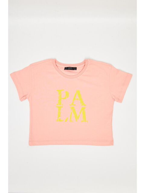 Chandraswear Kız Çocuk Crop Tshirt Turuncu - Aleyna - S000216107-20013