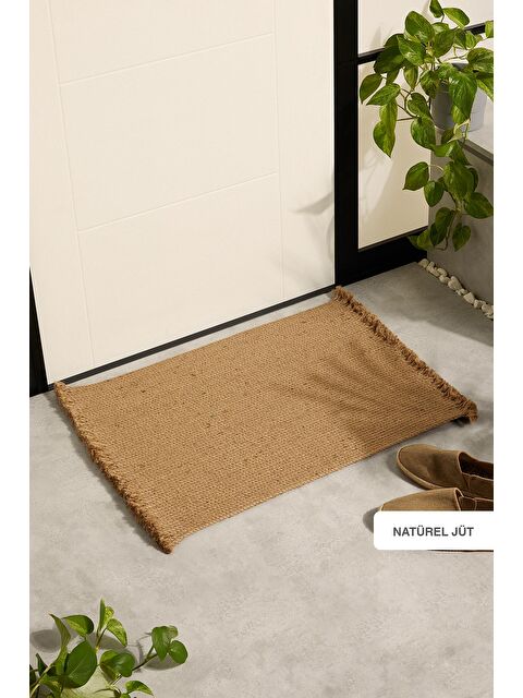 Ocean Home Textile Saçaklı Jüt Halat Kapı Önü Paspası 74 x 50 cm - S000091449-19928