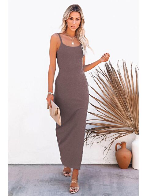 Madmext Vizon Askılı Uzun Elbise Mg1728 - S000030078-26429