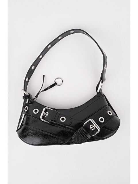 Muggo CHARM Kadın Kemer Detaylı Baget Çanta - S000362263-19351