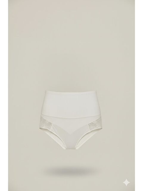 C&City C12200 Seamless Slip Pantolon Korse Beyaz - S000222359-20063