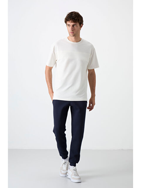 Air Jones Cesar Lacivert Fermuar Cepli Şardonlu Jogger  Erkek Jogger Eşofman Altı - 84929 - S000083579-21164