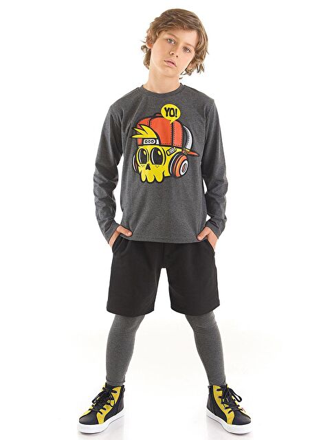 MSHB&G Yo Erkek Çocuk Tişört Şort Tayt Takım - S000005510-23173