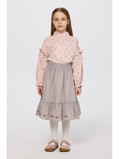 Panço Kız Çocuk Etek Kahve - S000470996-19413