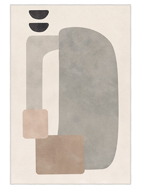 Homefesto Modern Dekoratif Yıkanabilir Kaymaz Taban Halı – İnce, Yumuşak Salon Halısı, Mutfak Halısı ve Yolluk - S000441507-19966