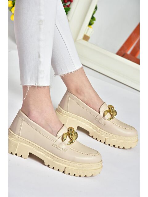 Fox Shoes P6520342 Bej Günlük Kadın Ayakkabı