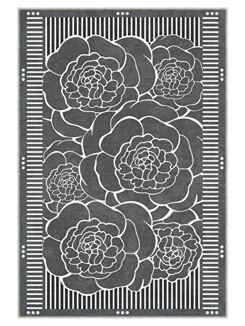 Homefesto Modern Dekoratif Yıkanabilir Kaymaz Taban Halı – İnce, Yumuşak Salon Halısı, Mutfak Halısı ve Yolluk - S000442152-20024