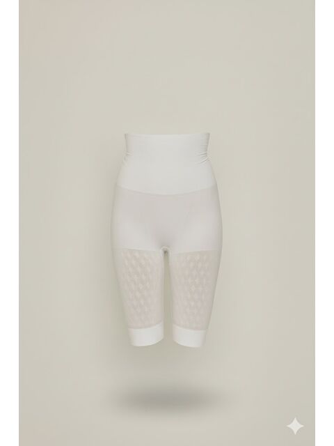 C&City C12015 Kadın Double Uzun Paça Korse Beyaz - S000222379-20063