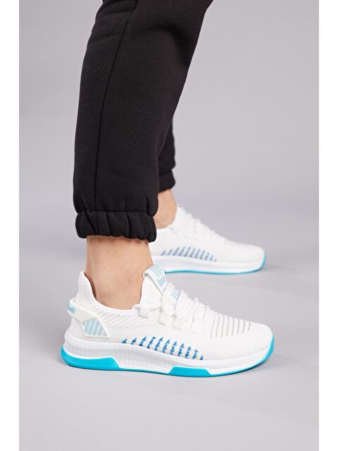 TONNY BLACK Unisex Beyaz Mavi Spor Ayakkabı Tbqnl - S000007167-20063