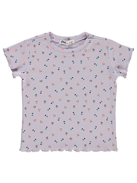 Civil Girls Kız Çocuk Tişört 2-5 Yaş Lila