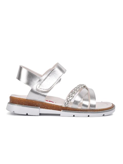Ayakmod 001 Gümüş Çocuk Sandalet - S000036062-18105