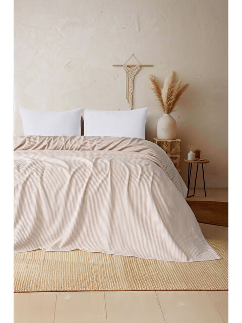 Varol %100 Pamuk Örgü Pike | 220x240 cm | 1. Sınıf Kalite | 7 Renk Seçeneği KREM/220X240CM - S000418264-19966