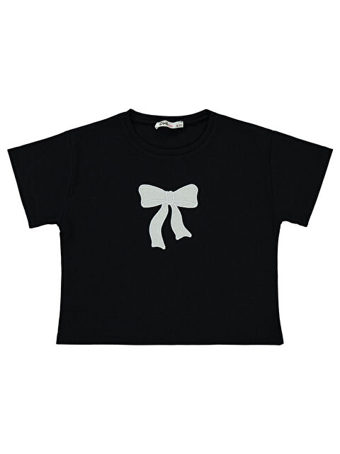 Civil Girls Kız Çocuk Tişört 10-13 Yaş Siyah