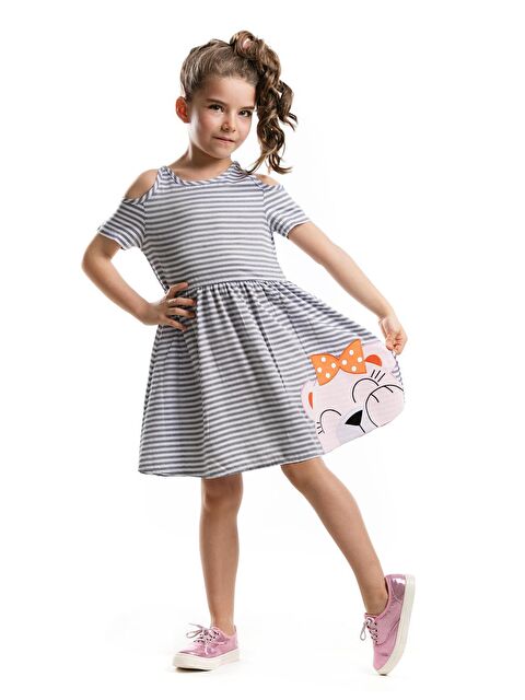 MSHB&G Omuz Oyuntulu Ayıcık Elbise - S000008871-23173