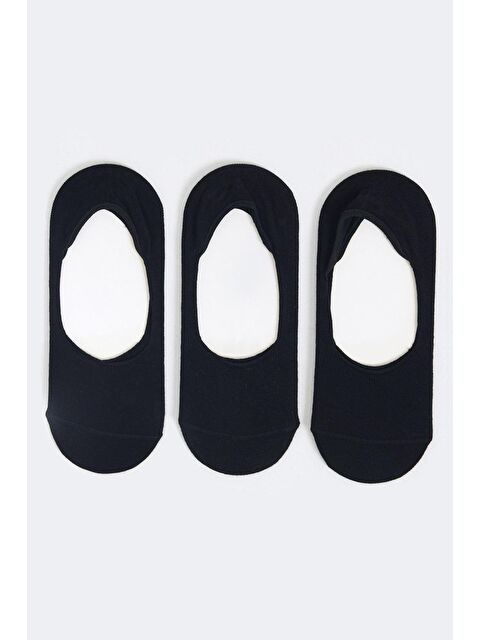 Katia And Bony 3'lü Paket Kadın Basic Görünmez Çorap Siyah/Siyah/Siyah - S000133461-19351