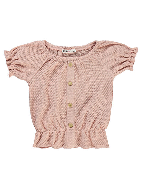 Civil Girls Kız Çocuk Tişört 2-5 Yaş Pudra - S000208323-7152