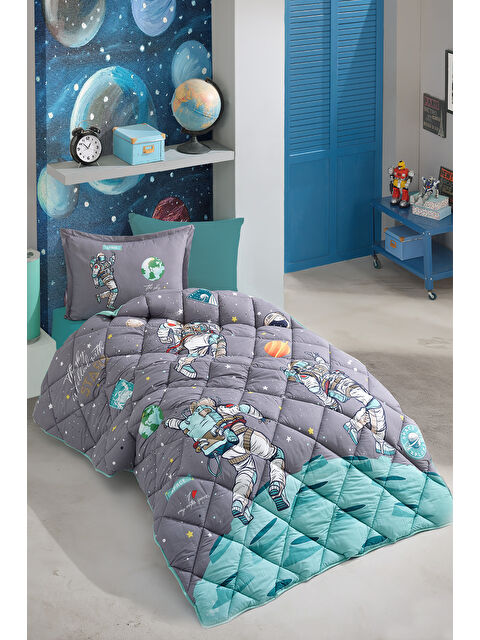 Clasy Ranforce %100 Pamuk Tek Kişilik Uyku Seti Space - S000418295-29666