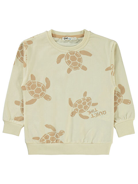 Civil Boys Erkek Çocuk Sweatshirt 2-5 Yaş Fil Dişi - S000362574-19927