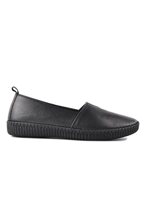 Voyager Siyah Kadın Hakiki Deri Ayakkabı 7233-1 - S000065101-19351